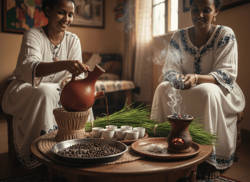 Ethiopian coffee ceremony cultural tradition