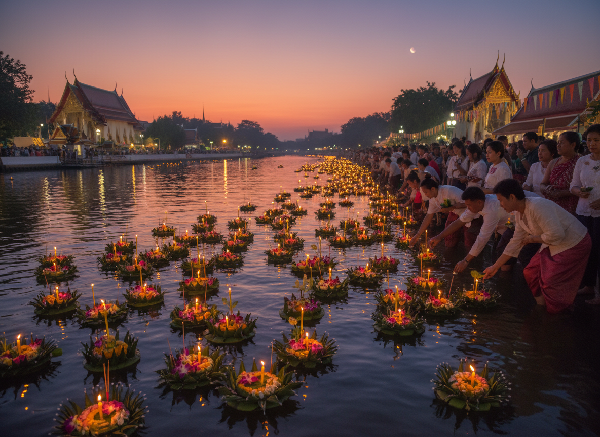 Thailand's Loy Krathong: Why People Send Little Lights Across the Water
